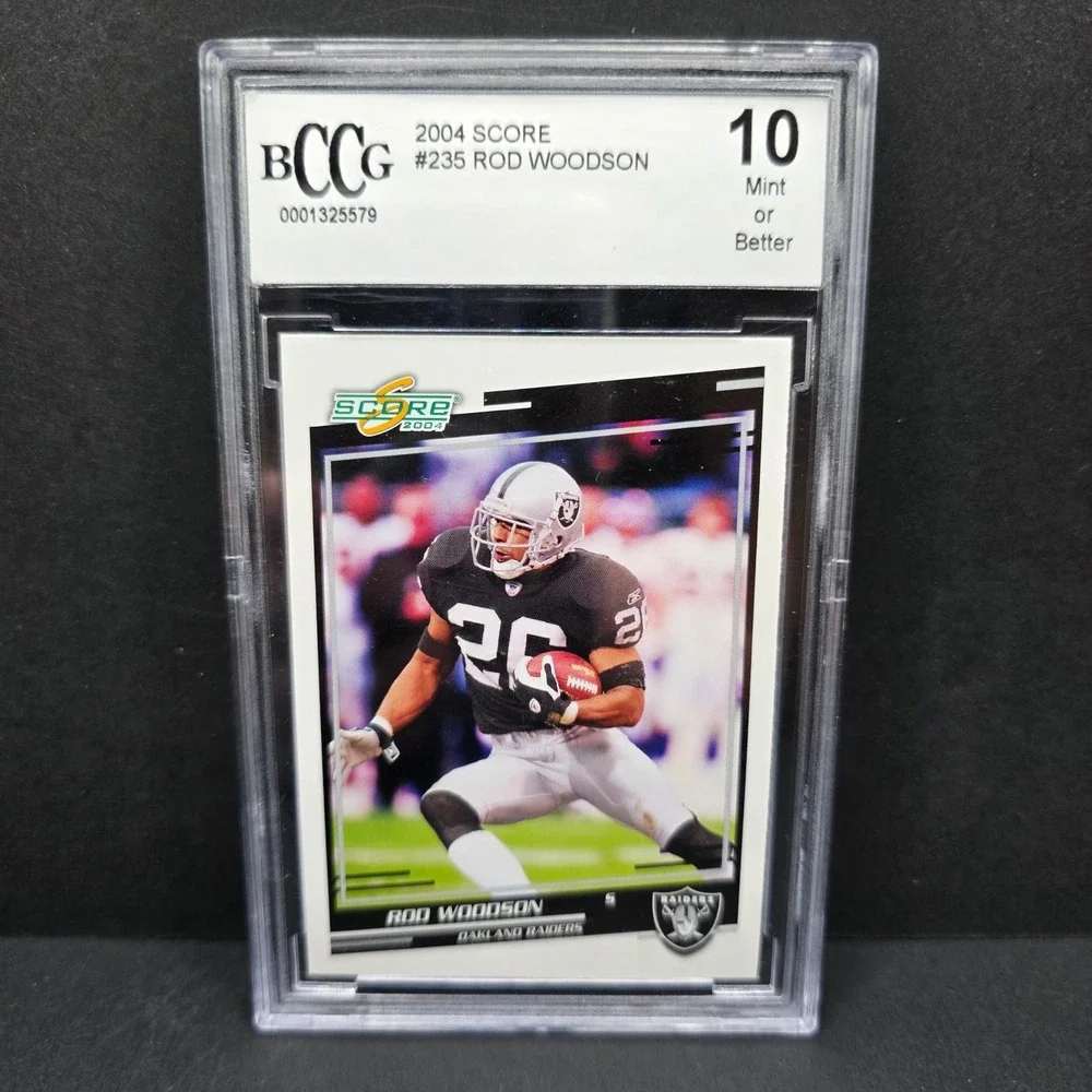 Score Rod Woodson 2004 Football Card BCCG 10 Mint Oakland Raiders #235